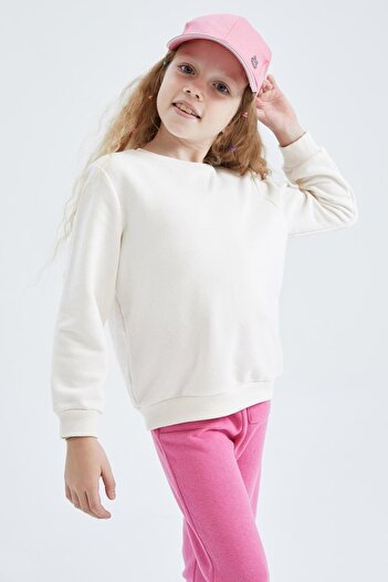 DeFacto Girl's Crew Neck Sweatshirt