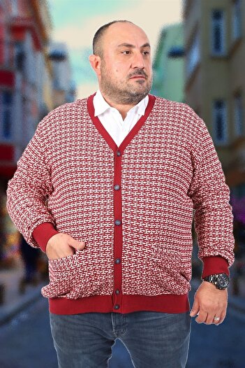 MocGrande Plus Size Buttoned Cardigan 22801