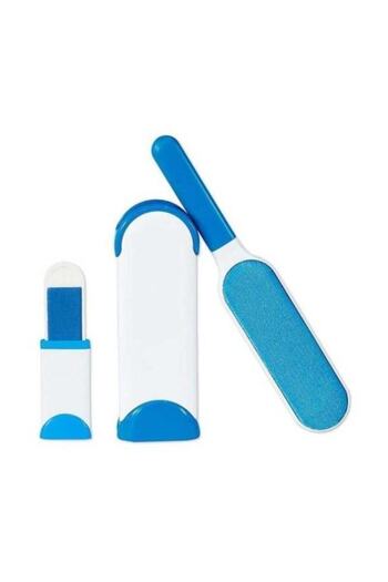 OMAC Copy - Dust Hair Remover Blue Brush Set Cat Dog Hair Collection Petzoom