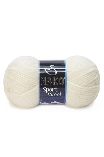 NAKO (5 Τεμάχια) Σπορ Λούτρινο Μάλλινο 300 Εκρού Πλεκτό Χειροποίητο Νήματα για Γιλέκο Ζακέτα Κορδόνι Πλεκτομηχανής Φουλάρι Πλεκτό Πουλόβερ