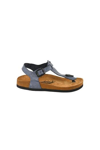 Moosefield Genuine Leather Blue Women's Sandals