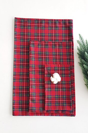 Viemso Plaid Gift Bag 15x25cm 10 Pieces