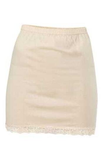 Anıt 3001 Esma Textile Cotton Lace Short Above Knee Mini Underskirt