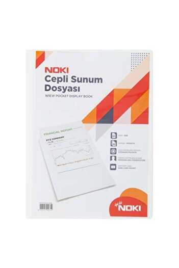 Noki 60 Sheets White Pocket Presentation File