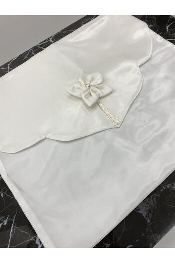 AYHANHOME Pearl Embroidered Monaray Shiny Satin Dowry Box Luxury Envelope Bundle