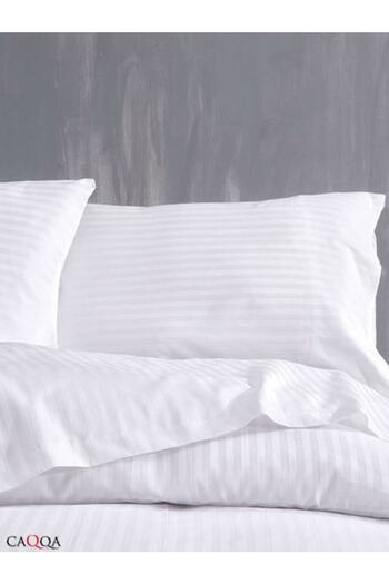 CAQQA Striped Satin 2 Pieces 50x70 Cm Pillow Case