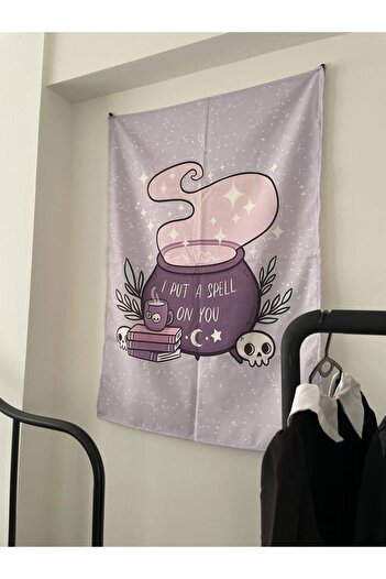 Planet Butik The Witch Cauldron Wall Cloth - Wall Tapestry I 70 X 100 Cm