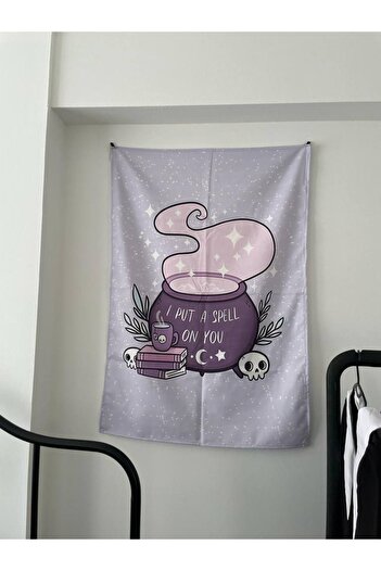 Planet Butik The Witch Cauldron Wall Cloth - Wall Tapestry I 70 X 100 Cm