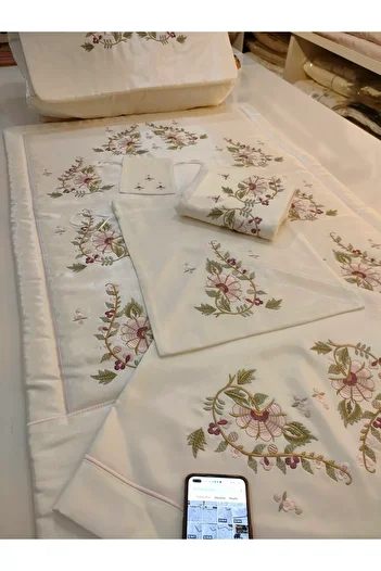 incisecrethome Our Turkish Embroidered Engagement Bundle Set is Composed of 6 Pieces