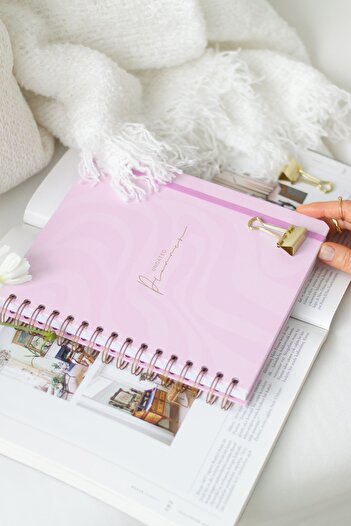 Matt Notebook Pink Timeless Planner Square Agenda