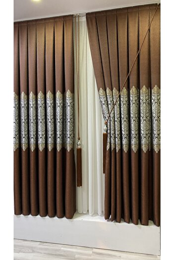 Fon Dünyası Panel Background Curtain Tile Silver (single Wing)
