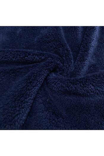 Mulberry Wellsoft Blanket Television Blanket Plush Fleece Blanket Double 220x230 - Navy Blue