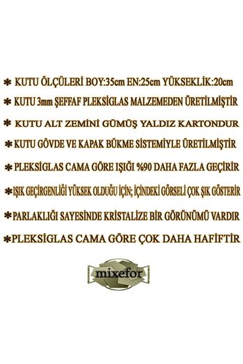 mixefor Söz Nişan Bohça Kutusu -pleksi Kutu-hediye Kutusu 35 Cm X25 Cm X 20 Cm Ölçülerinde