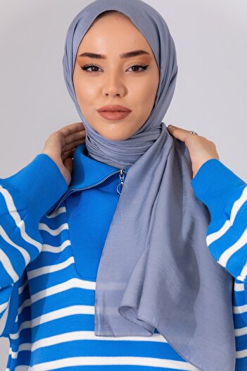 Silk Home Șal simplu din amestec de mătase Olinda 49002-30 Gri