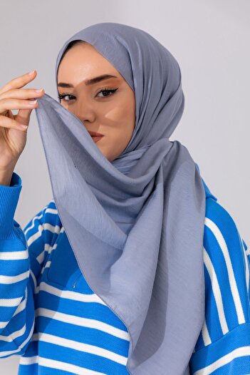 Silk Home Șal simplu din amestec de mătase Olinda 49002-30 Gri