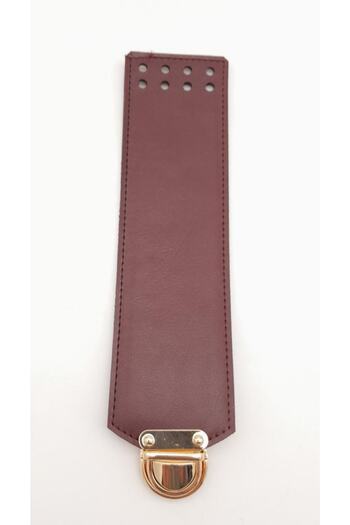 angel çanta aksesuar Burgundy Color Faux Leather 25X6 cm Bag Cover