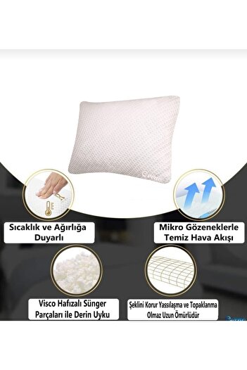 AYHOME 2 ортопедичні подушки Vısco для шийного грижа, вирівнювання шиї, болю в шиї, ортопедична подушка з підтримкою