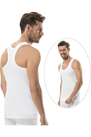 Pyjama Familya Men's Athlete Lycra Rambo Undershirt White