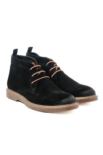John May Чоловічі черевики Ka-bc10801 Casual Чорний замш + таба Bambi