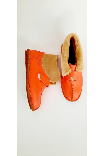 KAPAR Genuine Leather Outside, Red Slippers Can Be Worn Inside, Outside, Boots