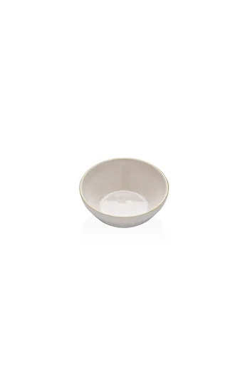 Glore Cream 6 Piece Gold Gilded Ceramic Sauce Bowl