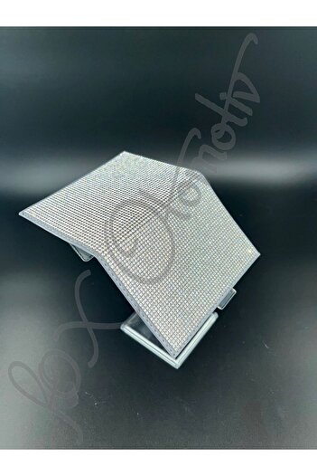 Fox Silver License Container with Gray Background and Stones