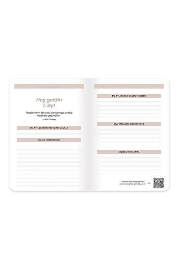 KESKİN COLOR Indefinite Personal Development Agenda 17 X 24 Cm - Ayça Karaman