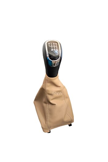 Enva Skoda Superb Gear Shift Knob and Gaiter 6 Forward 2008 - 2012 Beige