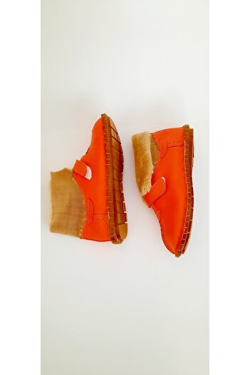 KAPAR Genuine Leather Outside, Red Slippers Can Be Worn Inside, Outside, Boots