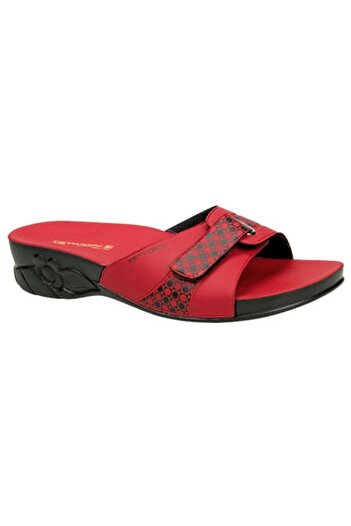 Ceyo Women's Red Flora Slippers