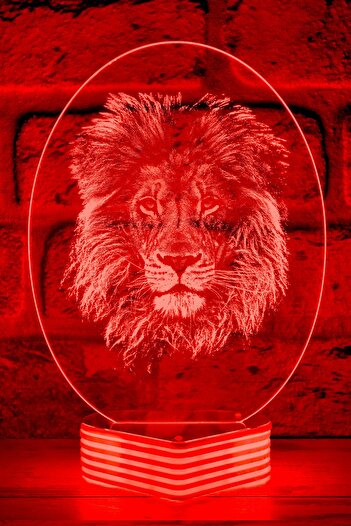 Hediye Kovanı Champion Lion, Fan Gift 3D Lamp