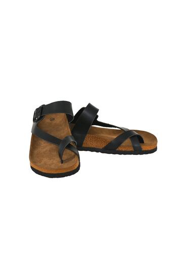 JustBow Μαύρες παντόφλες Unisex