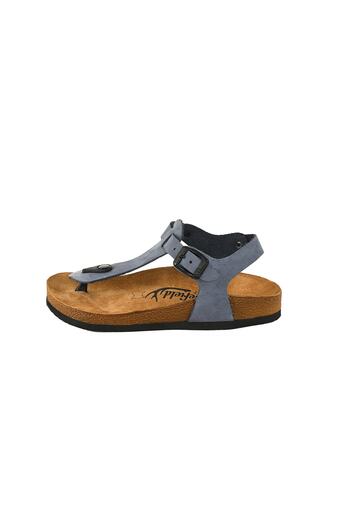 Moosefield Genuine Leather Blue Women's Sandals