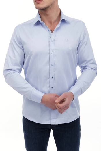 RAVANELLI Μπλε Slim Fit πουκάμισο - Κομψό και άνετο