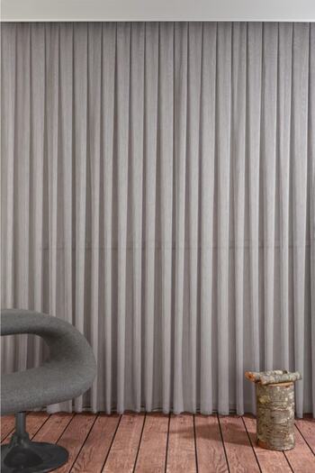 Brillant Gray Anti-Wrinkle Linen Non-Shrinkable Tulle Curtain