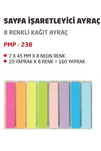 NotYaz Pastel Renk Index Post-it Ayraç
