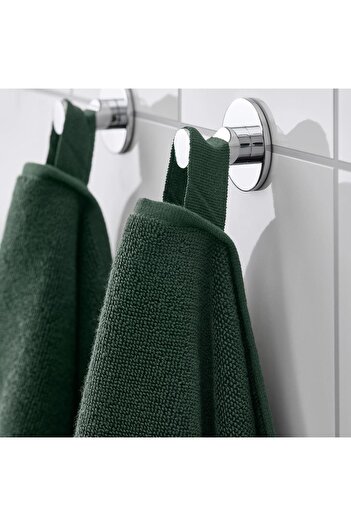 IKEA Hımlean Bath Towel, Dark Green-melange, 100x150 Cm