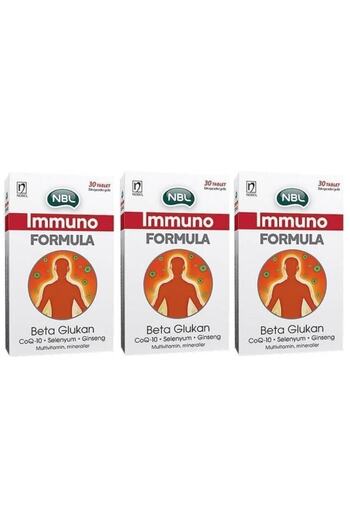 NBL Immuno Formula Selenium & Beta Glukan 30 Tablets X 3 Pieces