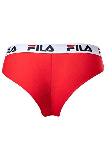 Fila Damen Brazilian Slip - Panty, Logo-Bund, Cotton Stretch, einfarbig, XS-XL