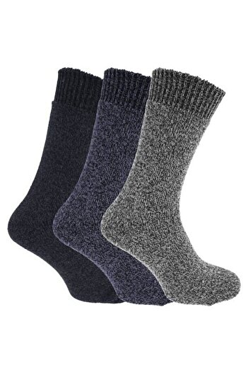 Pyjama Familya 3 Pack Men's Real Merino Wool Socks
