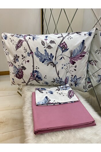 Özcan Ev Tekstil Ranforce Double Pillow Set - 100% Cotton Sheet