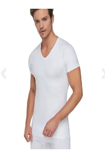 Tutku V-Neck Undershirt 107 White