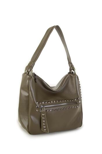 By Hakan Nas Bag-811 Nero Leather Women's Shoulder Bag Women Green