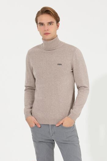 U.S. Polo Assn. Кафяв мъжки пуловер
