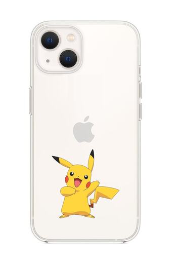 butikcase iPhone 13 Patterned Pikachu Transparent Phone Case