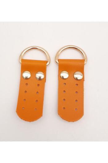 angel çanta aksesuar Orange Single Layer Faux Leather Shoes Beetle Light Gold Metal