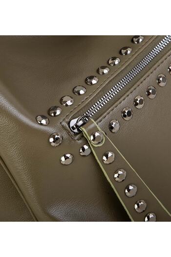 By Hakan Nas Bag-811 Nero Leather Women's Shoulder Bag Women Green