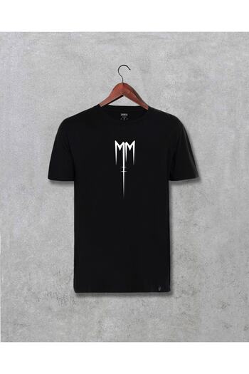 Darkia Μπλουζάκι Unisex με τυπωμένο σχέδιο λογότυπου Marilyn Manson