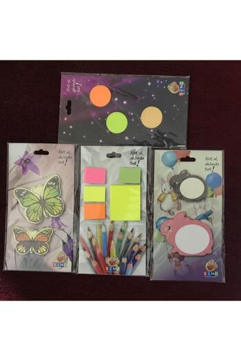Esmay Adhesive Note Paper (Postit) Memo Pad 4 Pieces