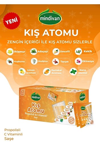 Mindivan Vitamin C Orange Flavored - Rich Winter Atom